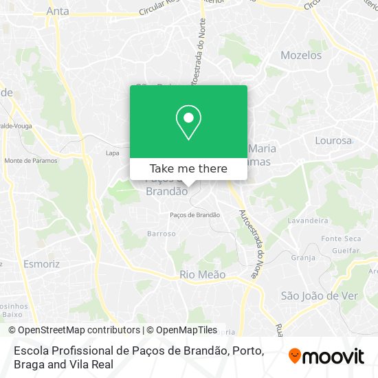 Escola Profissional de Paços de Brandão map
