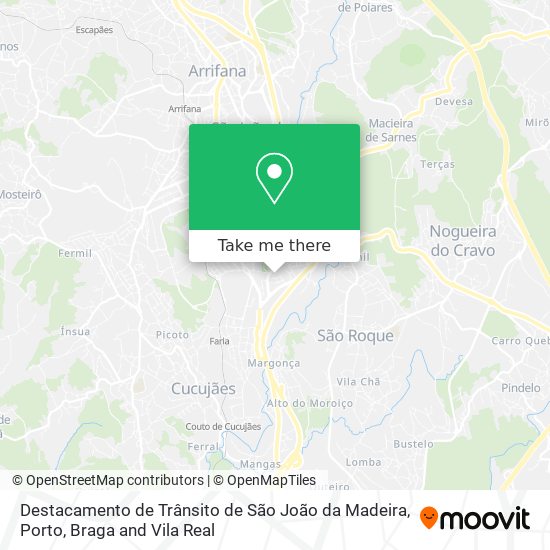Destacamento de Trânsito de São João da Madeira map