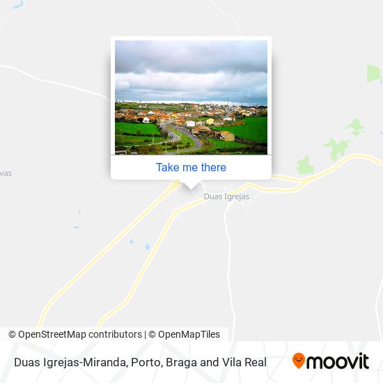 Duas Igrejas-Miranda mapa
