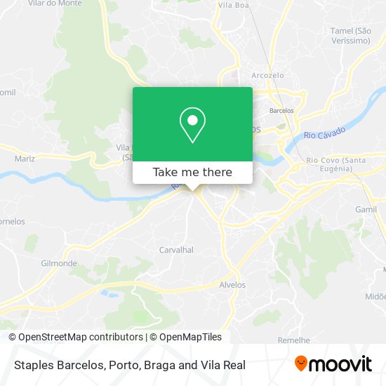 Staples Barcelos map