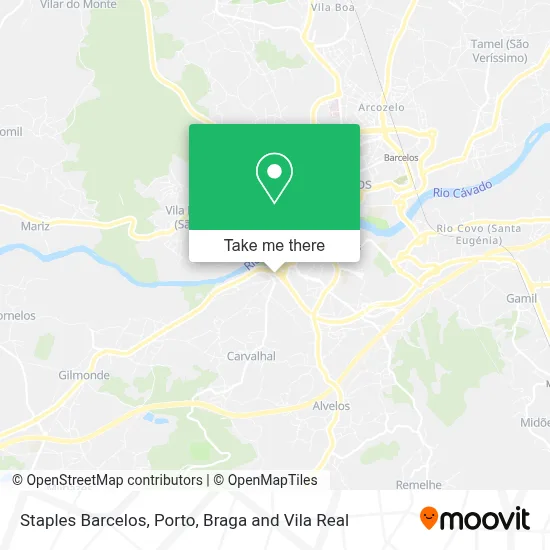 Staples Barcelos map