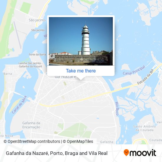 Gafanha da Nazaré mapa