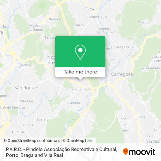 P.A.R.C. - Pindelo Associação Recreativa e Cultural map