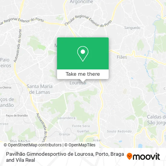 Pavilhão Gimnodesportivo de Lourosa map