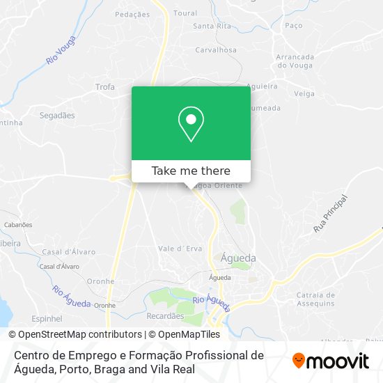 Centro de Emprego e Formação Profissional de Águeda map
