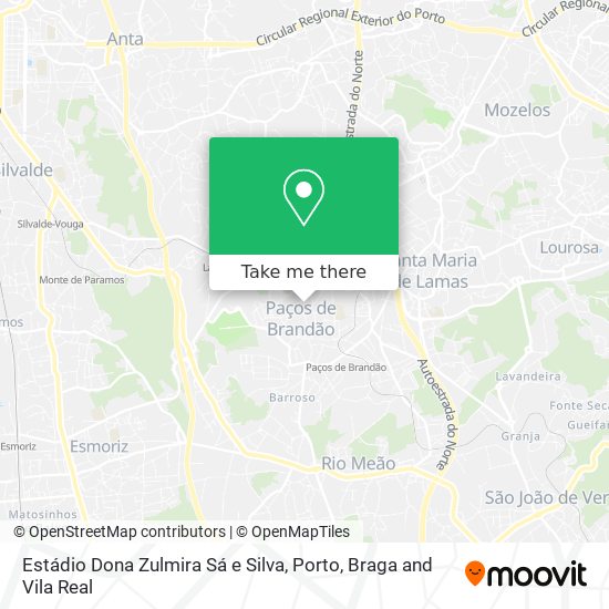 Estádio Dona Zulmira Sá e Silva map
