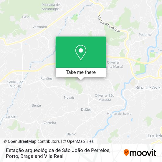 Estação arqueológica de São João de Perrelos map