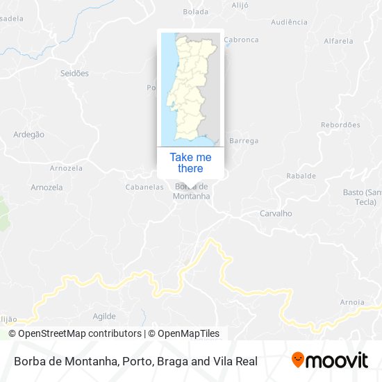 Borba de Montanha map