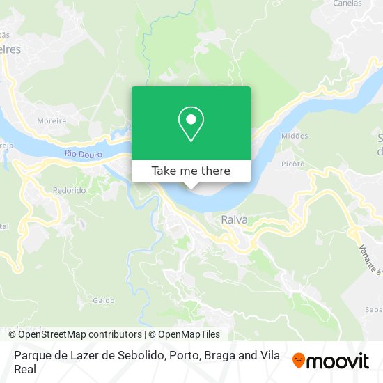 Parque de Lazer de Sebolido map