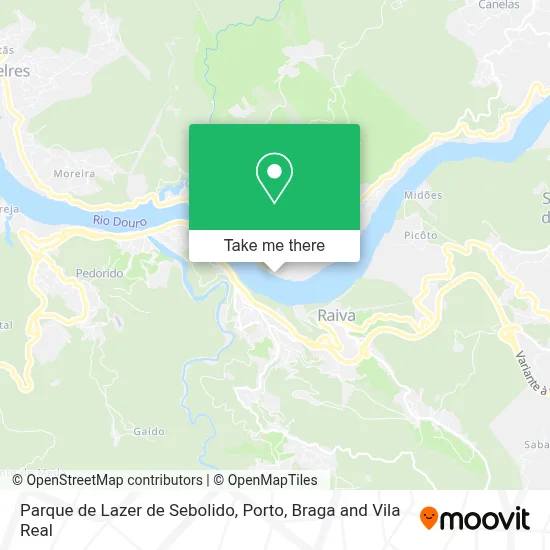 Parque de Lazer de Sebolido map