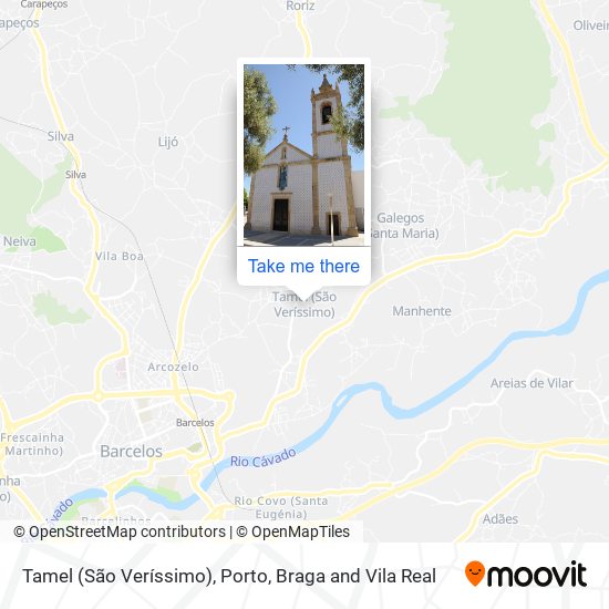 Tamel (São Veríssimo) map