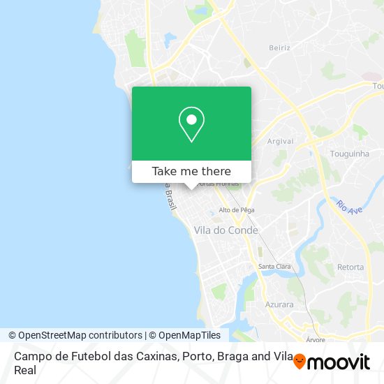 Campo de Futebol das Caxinas map