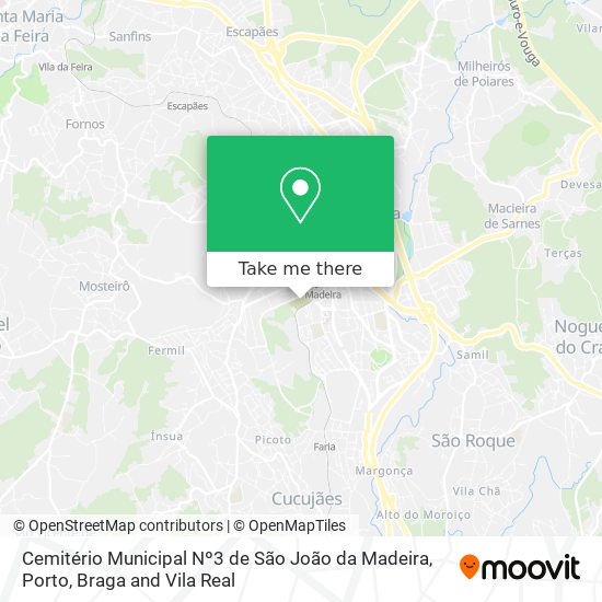 Cemitério Municipal Nº3 de São João da Madeira map