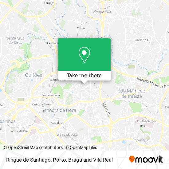 Ringue de Santiago mapa