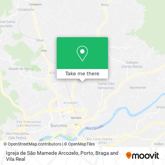 Igreja de São Mamede Arcozelo map
