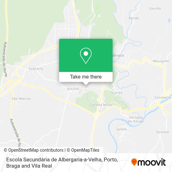 Escola Secundária de Albergaria-a-Velha mapa