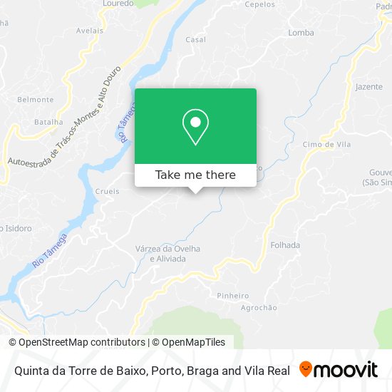 Quinta da Torre de Baixo mapa