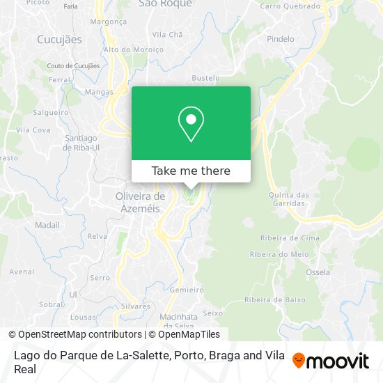 Lago do Parque de La-Salette mapa