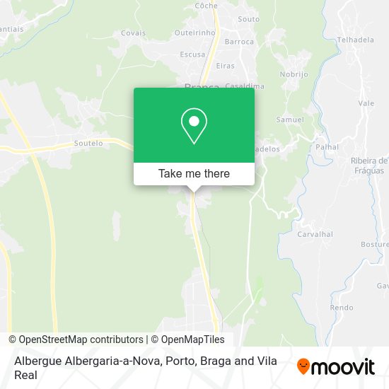 Albergue Albergaria-a-Nova map