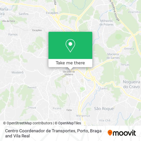 Centro Coordenador de Transportes mapa