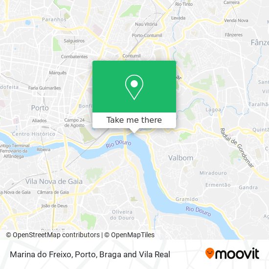 Marina do Freixo mapa