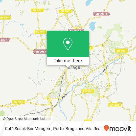 Café Snack-Bar Miragem map