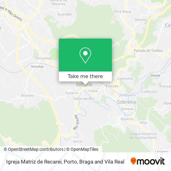 Igreja Matriz de Recarei map