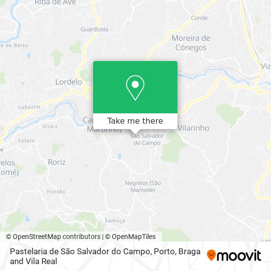 Pastelaria de São Salvador do Campo map