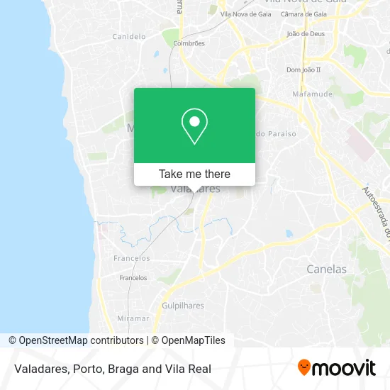 Valadares map