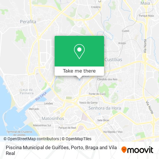 Piscina Municipal de Guifões map