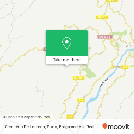 Cemitério De Louredo mapa