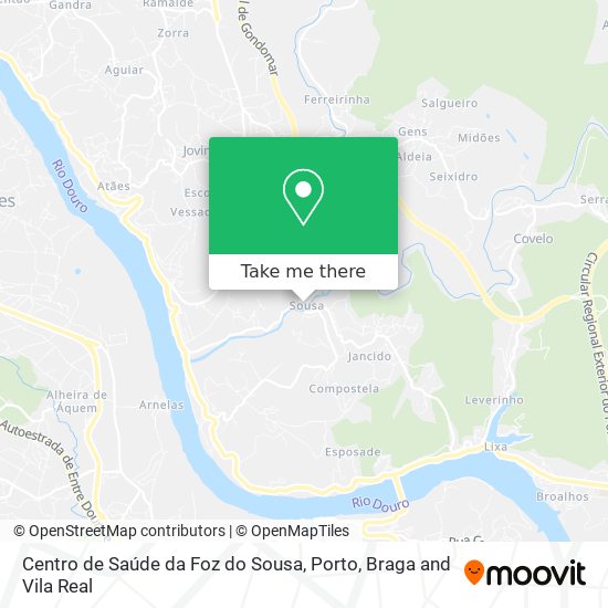 Centro de Saúde da Foz do Sousa map