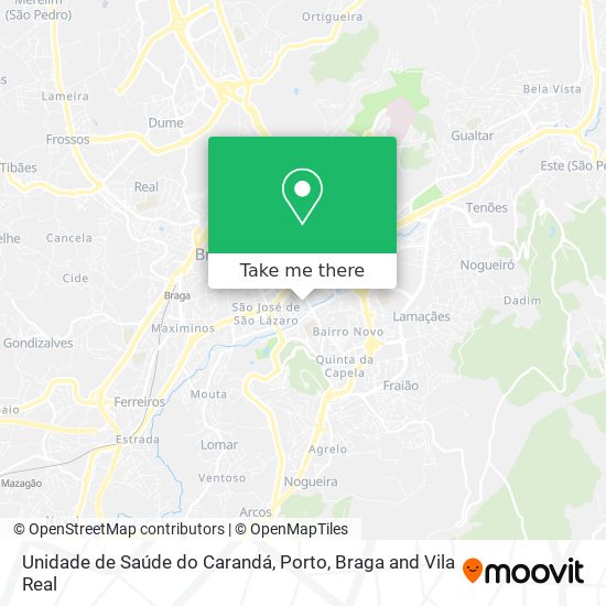 Unidade de Saúde do Carandá map