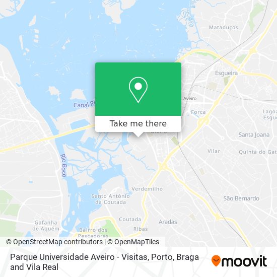 Parque Universidade Aveiro - Visitas map
