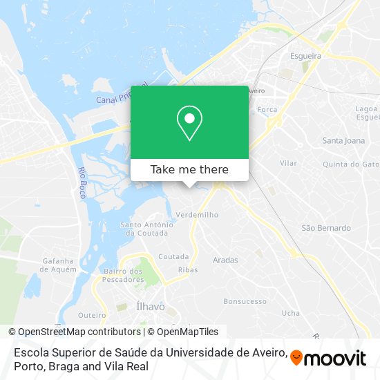 Escola Superior de Saúde da Universidade de Aveiro map