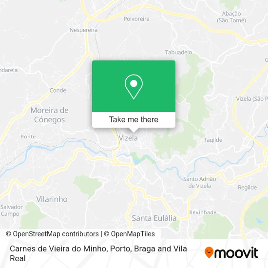 Carnes de Vieira do Minho map