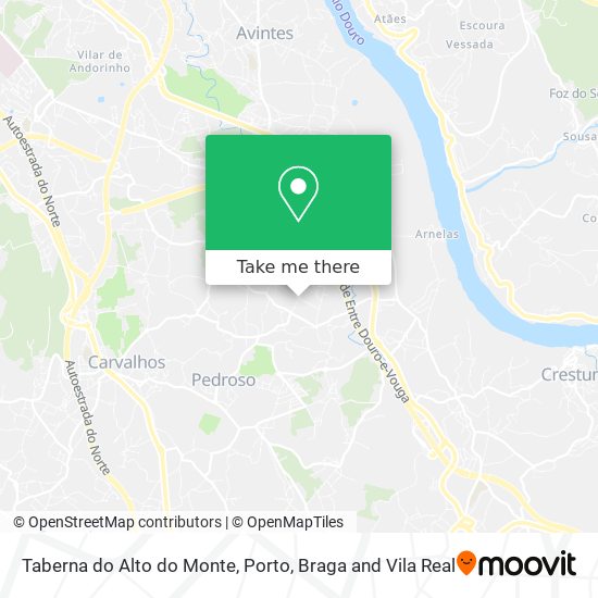 Taberna do Alto do Monte map