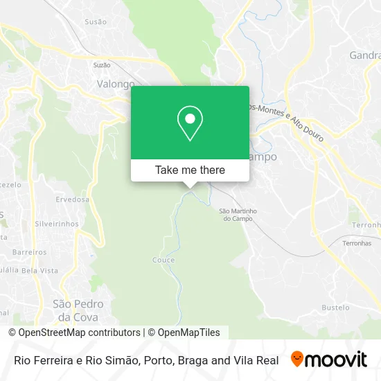 Rio Ferreira e Rio Simão map