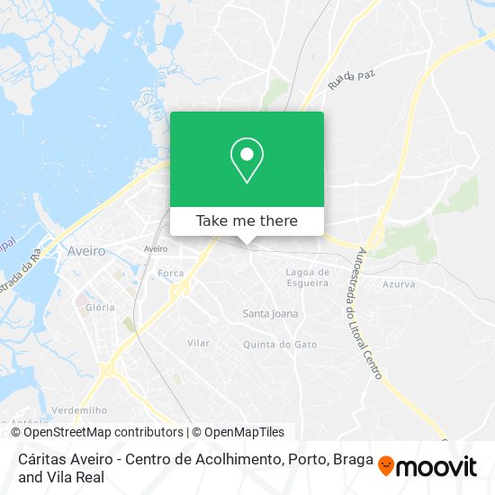 Cáritas Aveiro - Centro de Acolhimento map
