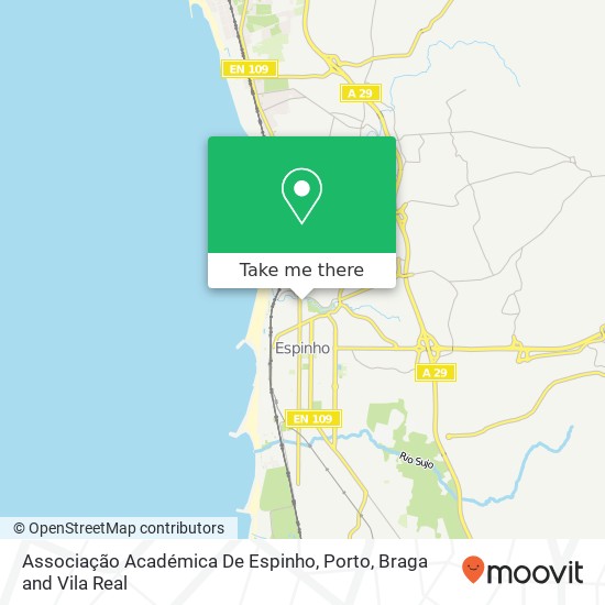 Associação Académica De Espinho map
