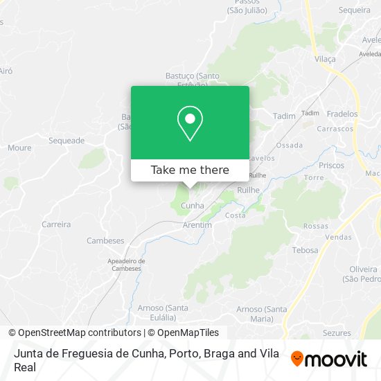 Junta de Freguesia de Cunha map