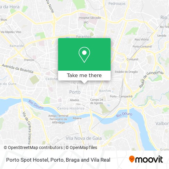 Porto Spot Hostel map