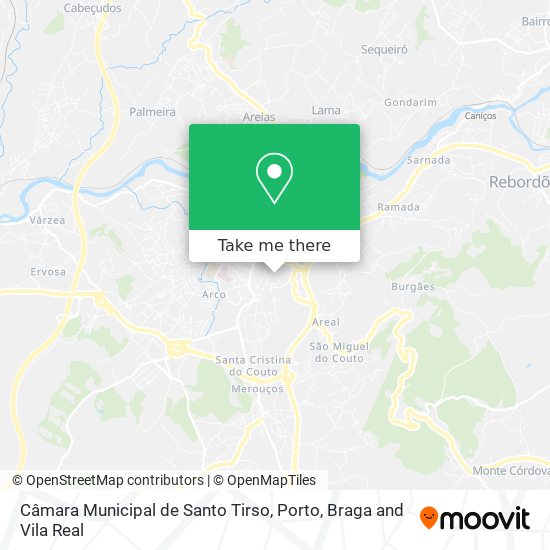 Câmara Municipal de Santo Tirso map