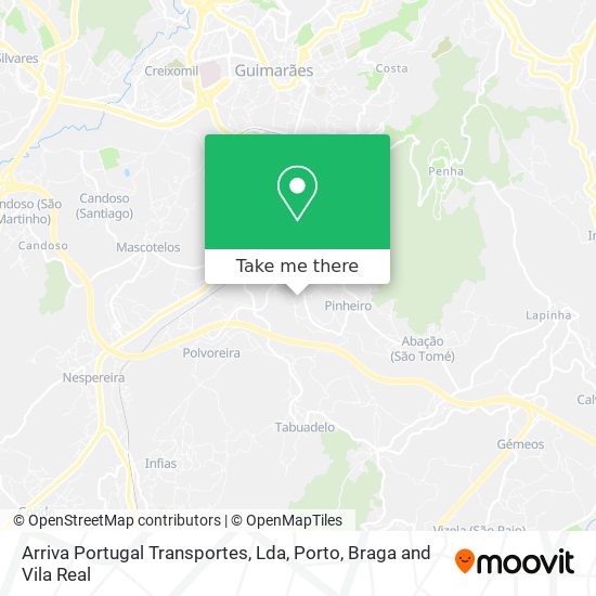 Arriva Portugal Transportes, Lda map