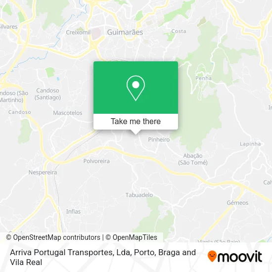 Arriva Portugal Transportes, Lda map