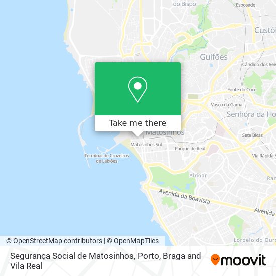 Segurança Social de Matosinhos map