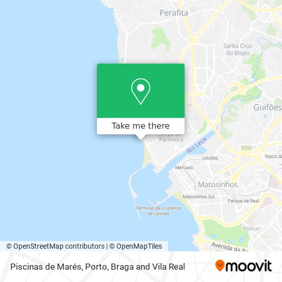 Piscinas de Marés map