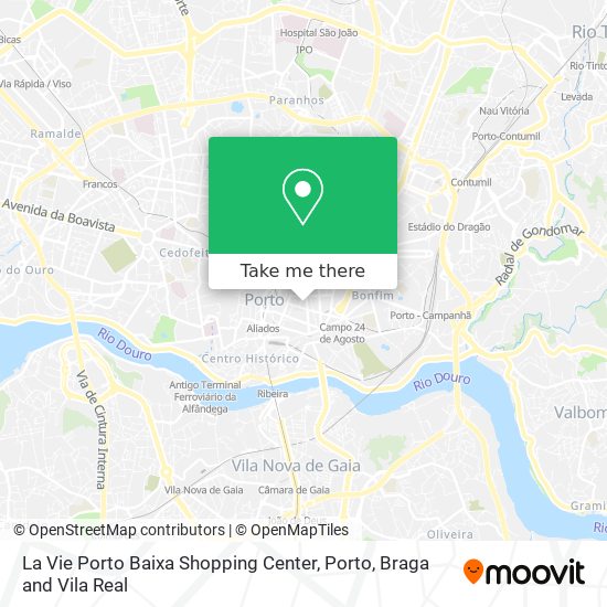La Vie Porto Baixa Shopping Center map