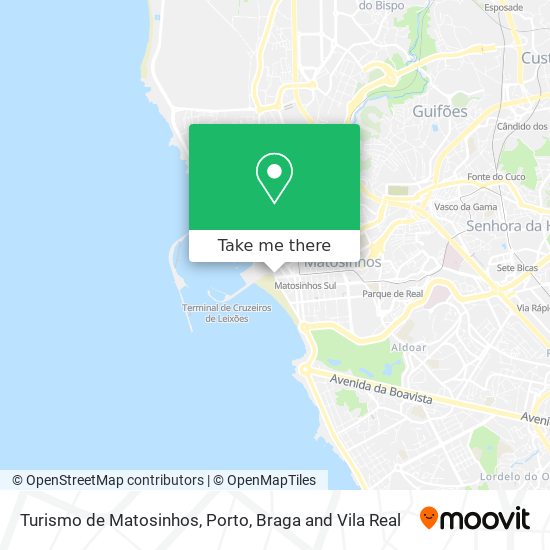 Turismo de Matosinhos map
