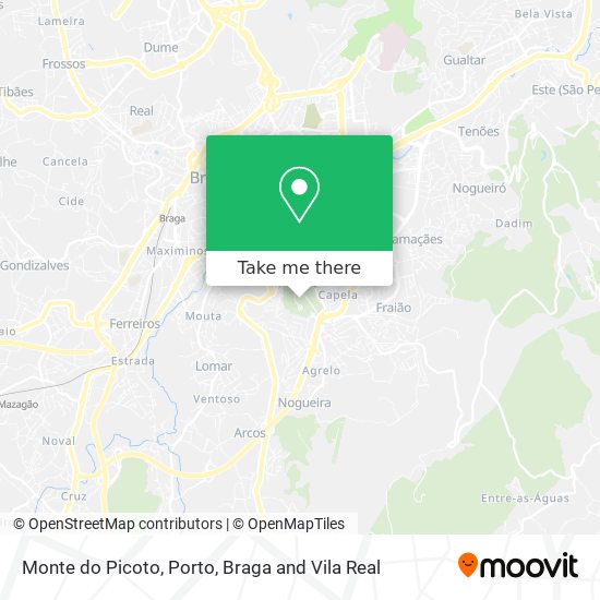 Monte do Picoto map